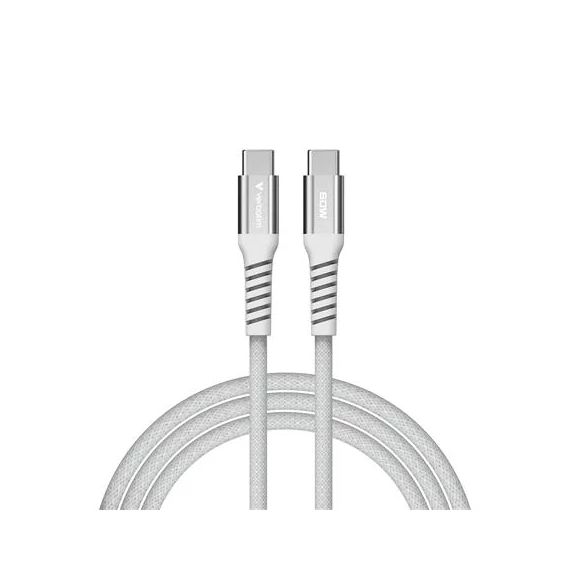 USB kábel, USB-C - USB-C, 1,2 m, 60W, mágneses, VERBATIM, szürke