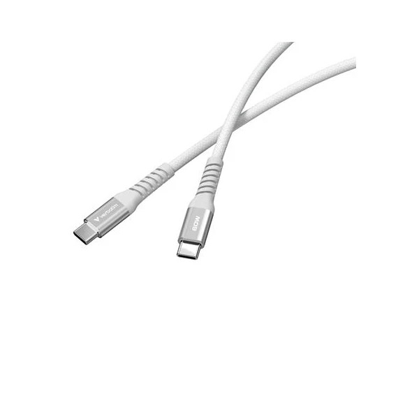 USB kábel, USB-C - USB-C, 1,2 m, 60W, mágneses, VERBATIM, szürke