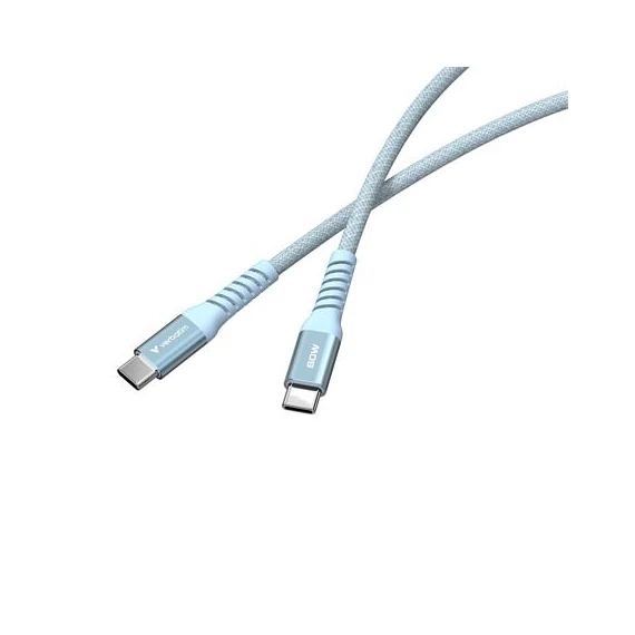 USB kábel, USB-C - USB-C, 1,2 m, 60W, mágneses, VERBATIM, kék