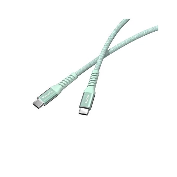 USB kábel, USB-C - USB-C, 1,2 m, 100W, mágneses, VERBATIM, zöld