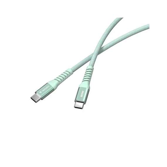 USB kábel, USB-C - USB-C, 1,2 m, 60W, mágneses, VERBATIM, zöld