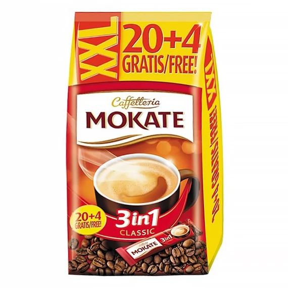 Kávé instant MOKATE 3in1 Classic 24x17g