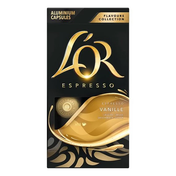 Douwe Egberts L`OR vanília ízesítésű 10db kávékapszula