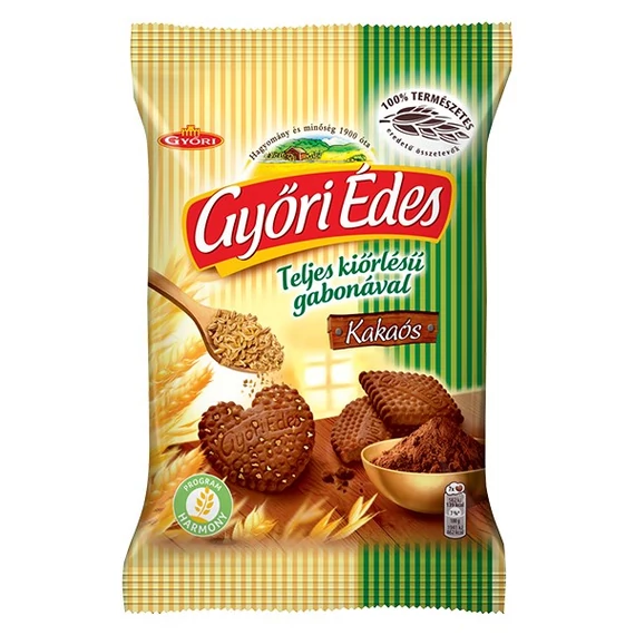 Keksz GYŐRI Édes teljes kiőrlésű kakaós 150 g