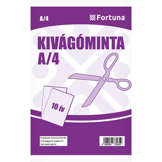 Kivágóminta FORTUNA A4 10 ív/csomag
