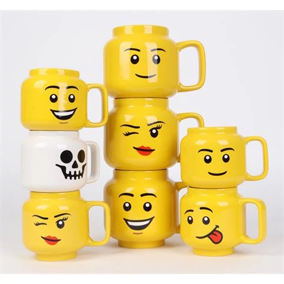 Bögre, kerámia, 255 ml, LEGO, Skeleton