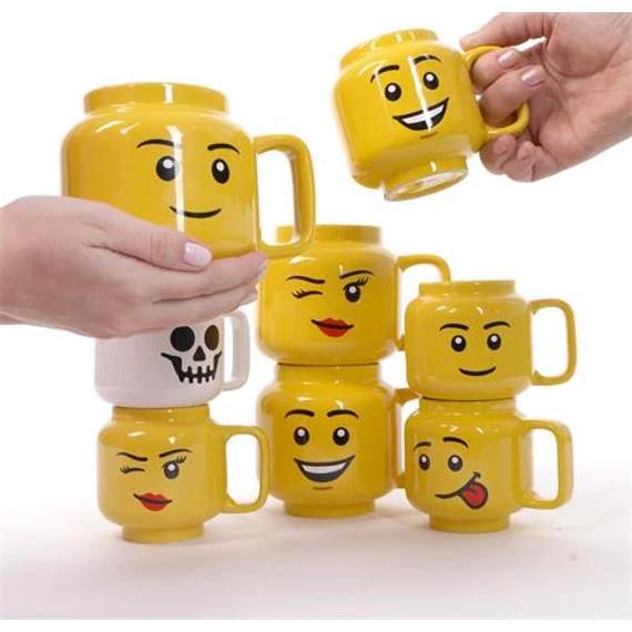 Bögre, kerámia, 255 ml, LEGO, Skeleton