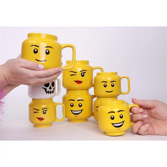 Bögre, kerámia, 530 ml, LEGO, Happy Boy