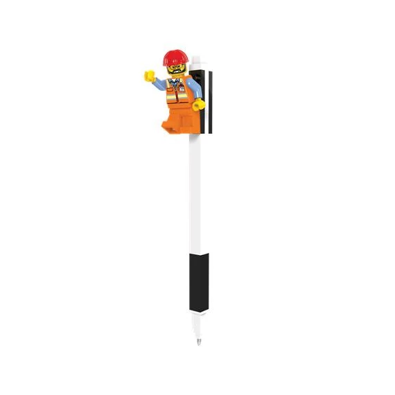 Zseléstoll, 0,7 mm, kupakos, mini figurával, LEGO, fekete