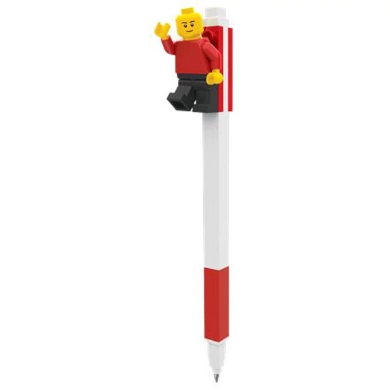 Zseléstoll, 0,7 mm, kupakos, mini figurával, LEGO, piros