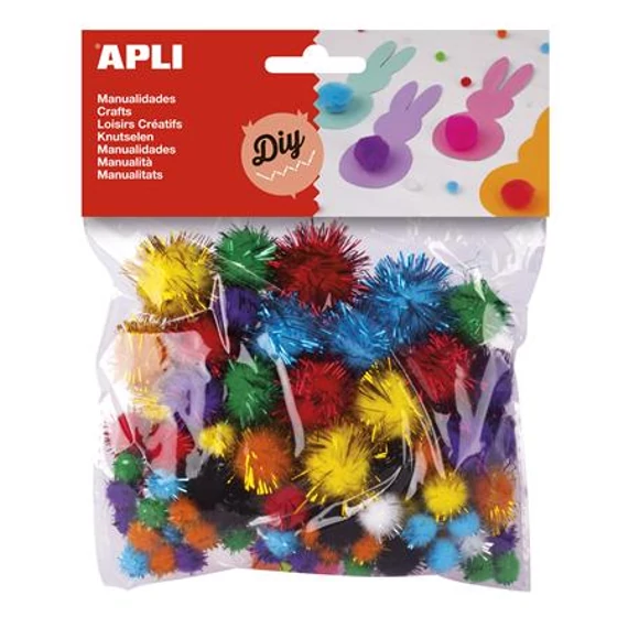 Pom-pom, csillogó, APLI 