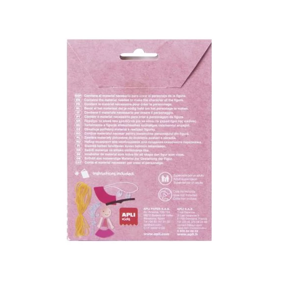 Bábukészítő készlet, APLI,hercegnő