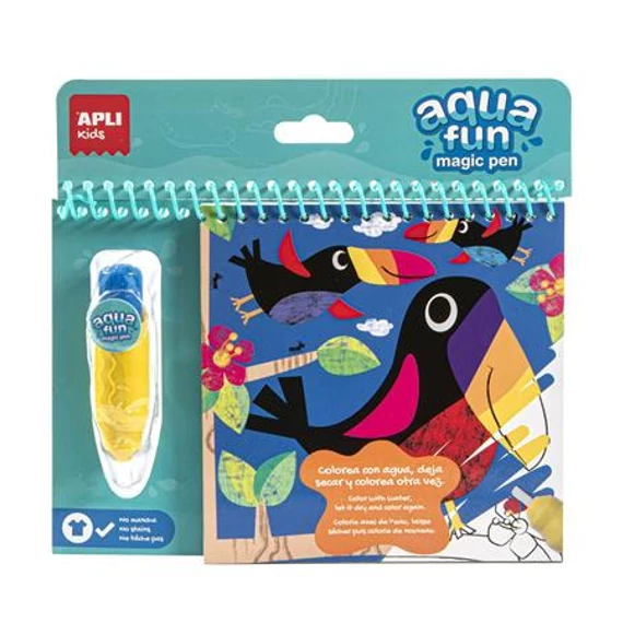 Színezőfüzet, vízbázisú, APLI Kids 