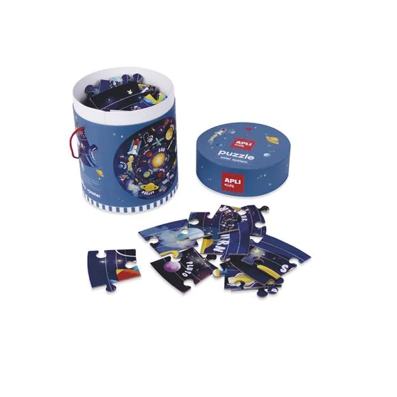 Puzzle, kör alakú, 48 darabos, APLI Kids 