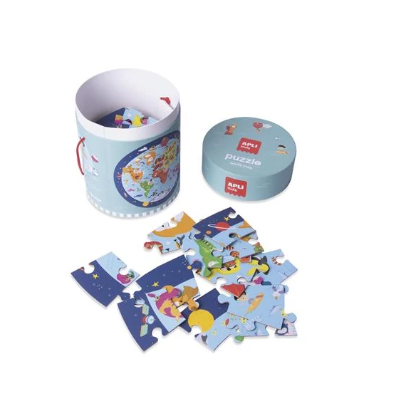 Puzzle, kör alakú, 48 darabos, APLI Kids 