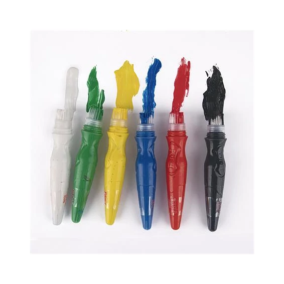 Tempera készlet, ecsetvégű tubusban, APLI Kids 