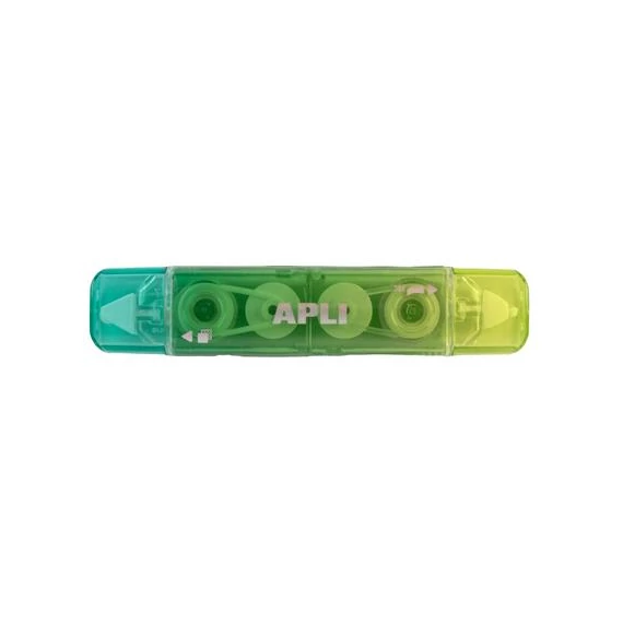 Hibajavító- és ragasztóroller, 2in1, 5 mm x 4-3 m,  APLI , vegyes színek
