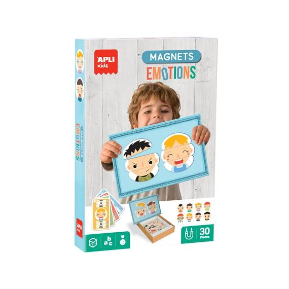 Mágneses készségfejlesztő készlet, 30 db, APLI Kids 