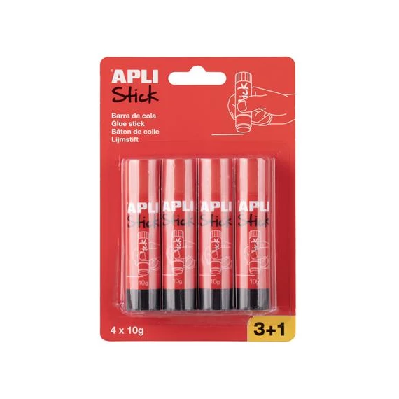 Ragasztóstift, 10 g, 3+1 kiszerelés, APLI