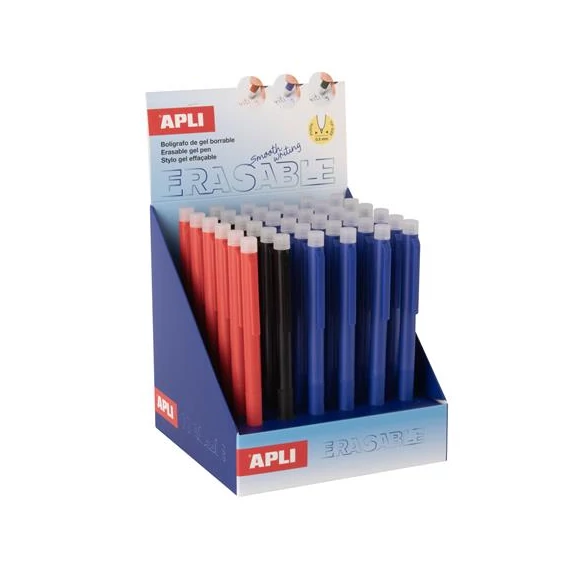 Zseléstoll display, 0,5 mm, nyomógombos, radírozható, APLI 