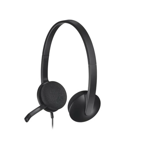 Fejhallgató, mikrofonnal, USB csatlakozás, LOGITECH 