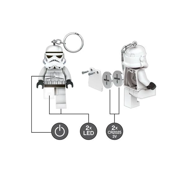 Kulcstartó, LED világítással, LEGO 