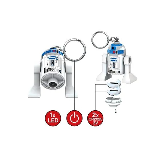 Kulcstartó, LED világítással, LEGO 