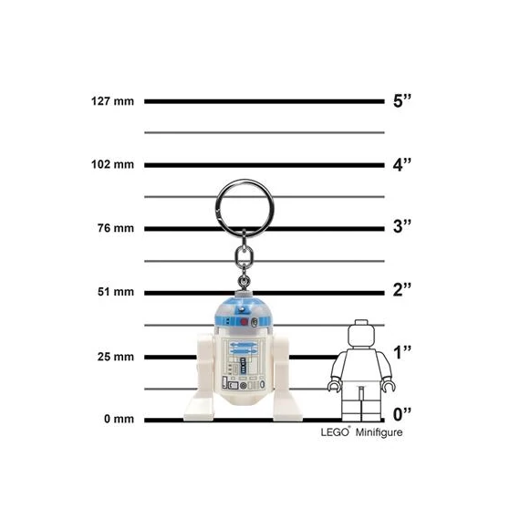 Kulcstartó, LED világítással, LEGO 