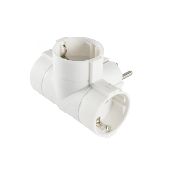 Home TPF-36 3 aljzat 230V 16A földelt fehér T elosztó