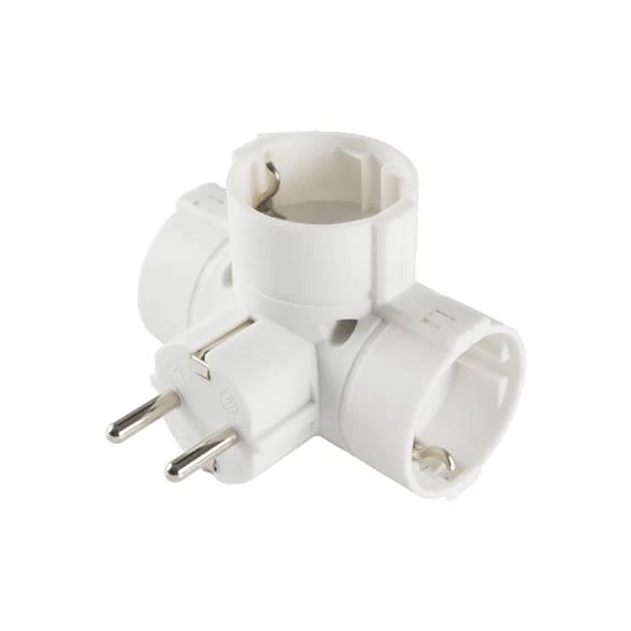 Home TPF-36 3 aljzat 230V 16A földelt fehér T elosztó