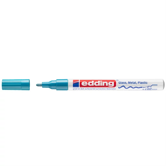 Lakkmarker, 1-2 mm, EDDING "751", világoskék