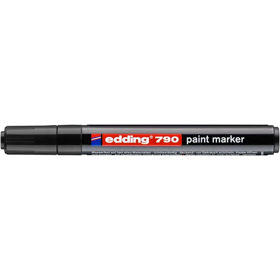 Lakkmarker, 2-3 mm, EDDING "790", fekete