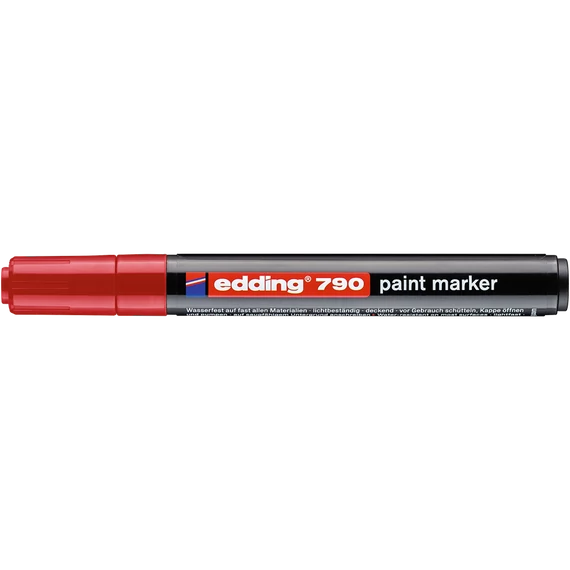Lakkmarker, 2-3 mm, EDDING "790", piros