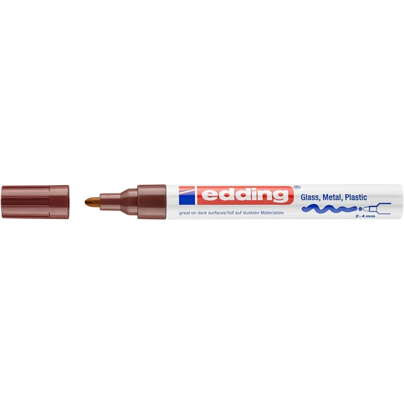 Lakkmarker, 2-4 mm, EDDING "750", barna