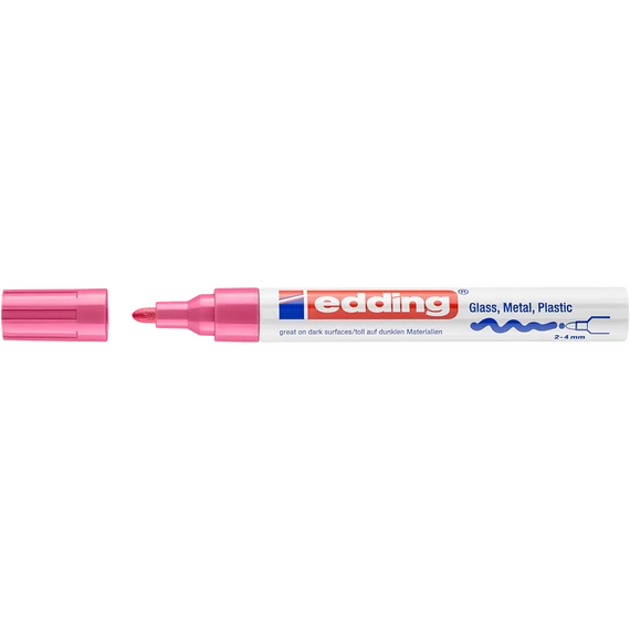Lakkmarker, 2-4 mm, EDDING "750", rózsaszín
