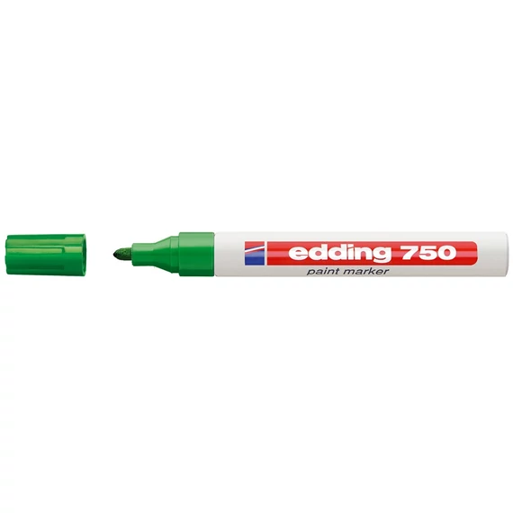 Lakkmarker, 2-4 mm, EDDING "750", zöld