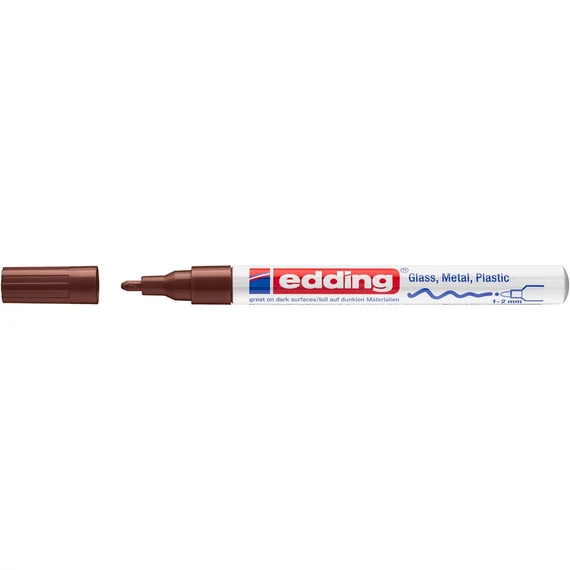 Lakkmarker, 1-2 mm, EDDING "751", barna