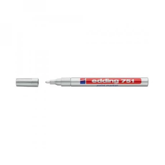 Lakkmarker, 1-2 mm, EDDING "751", ezüst