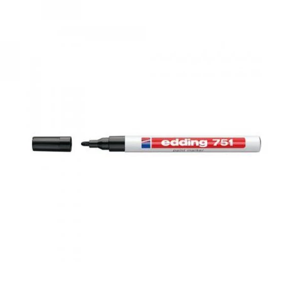 Lakkmarker, 1-2 mm, EDDING "751", fekete