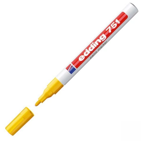 Lakkmarker, 1-2 mm, EDDING "751", sárga