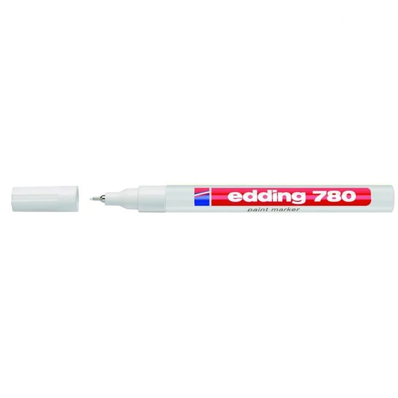 Lakkmarker, 0,8 mm, EDDING "780", fehér