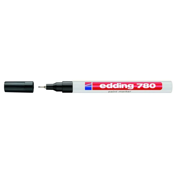Lakkmarker, 0,8 mm, EDDING "780", fekete