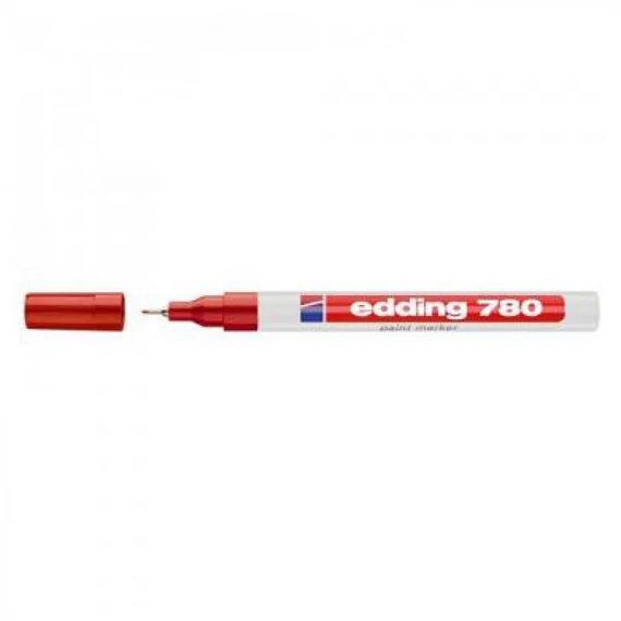 Lakkmarker, 0,8 mm, EDDING "780", piros