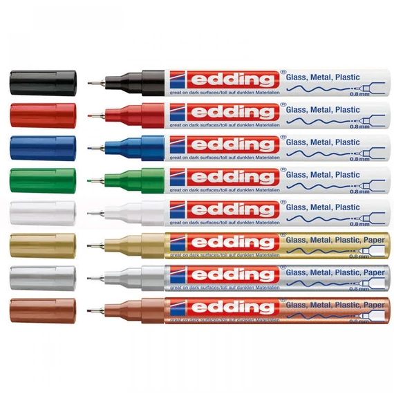 Lakkmarker, 0,8 mm, EDDING "780", zöld
