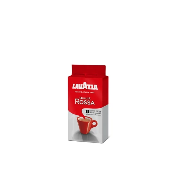 Kávé, pörkölt, őrölt, 250 g, LAVAZZA "Rossa"