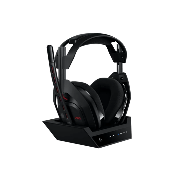 Logitech A50 Gen 5 vezeték nélküli fekete headset + bázisállomás