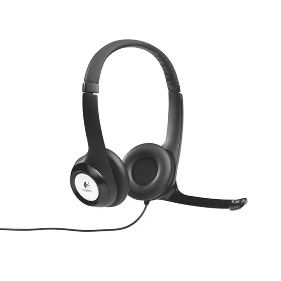 Fejhallgató, mikrofonnal, USB csatlakozás, LOGITECH "H390"