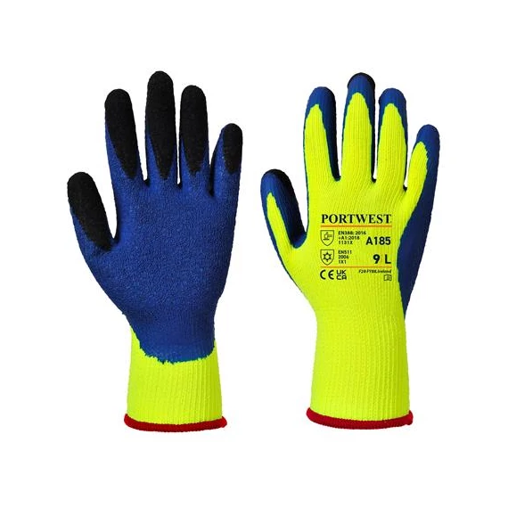 Védőkesztyű, latex, XL méret 