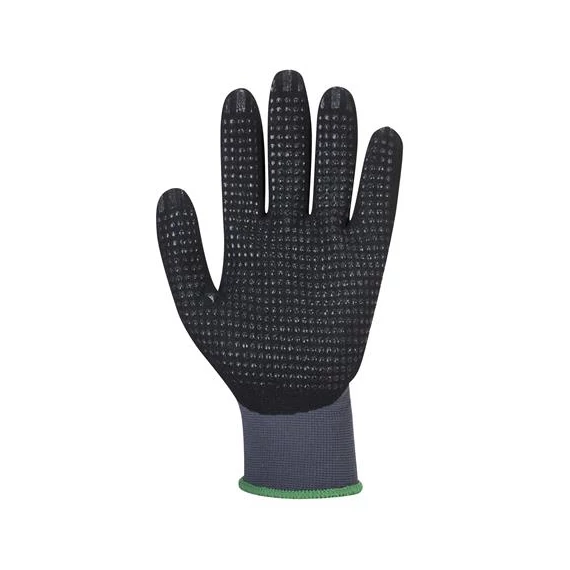 Védőkesztyű, nylon, nitrilhab, M méret 