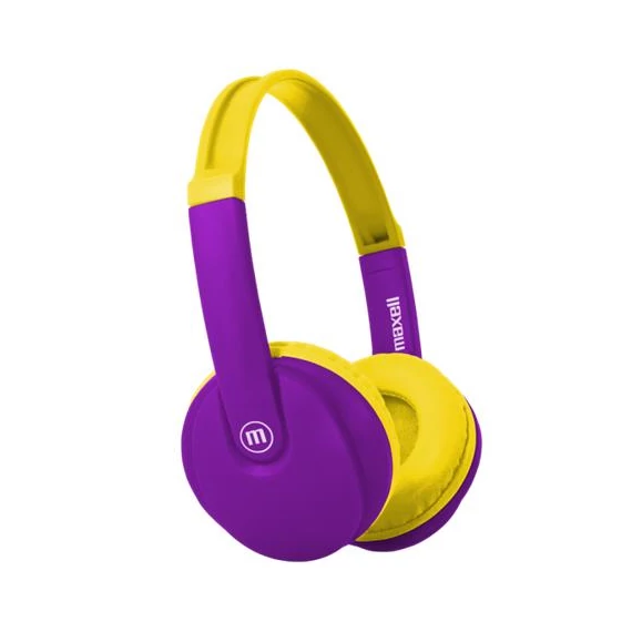 Maxell HP-BT350 BT KIDZ Kids Bluetooth Headset Yellow/Purple